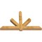 Ekena Millwork Kennewick Rough Sawn Timber Gable Bracket, Western Red Cedar, 84"W x 53"H x 6"D x 6"F, 15/12 Pitch GBW084X53X0606KEN00RWR - alternate 4